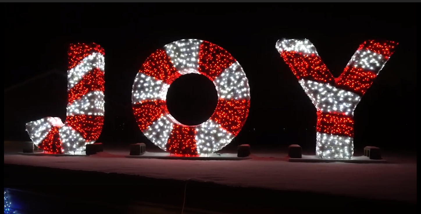 LED Lighted JOY Letters