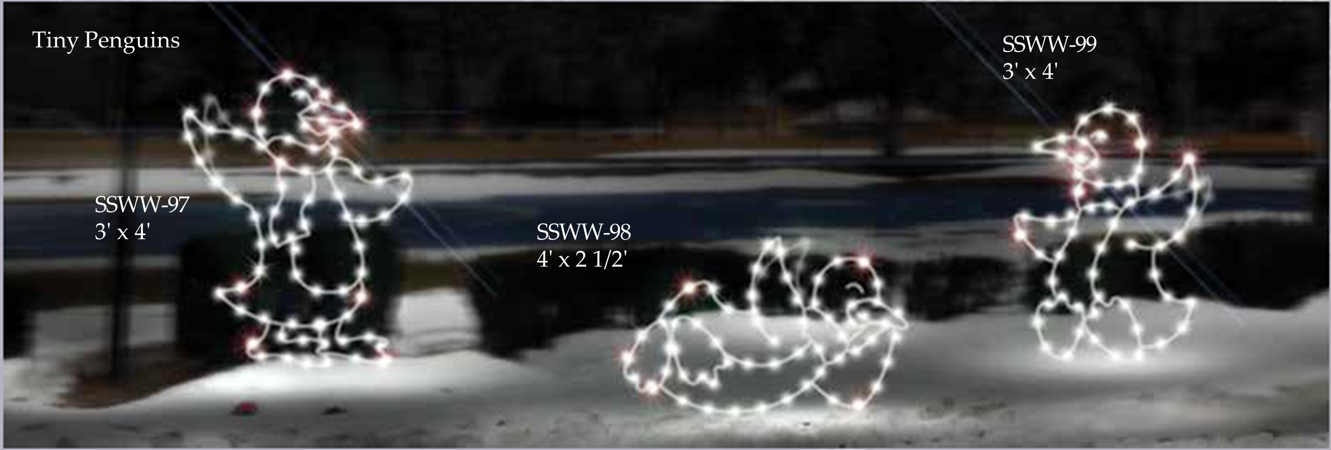 Tiny Animated Penguins By Carpenter Decorating